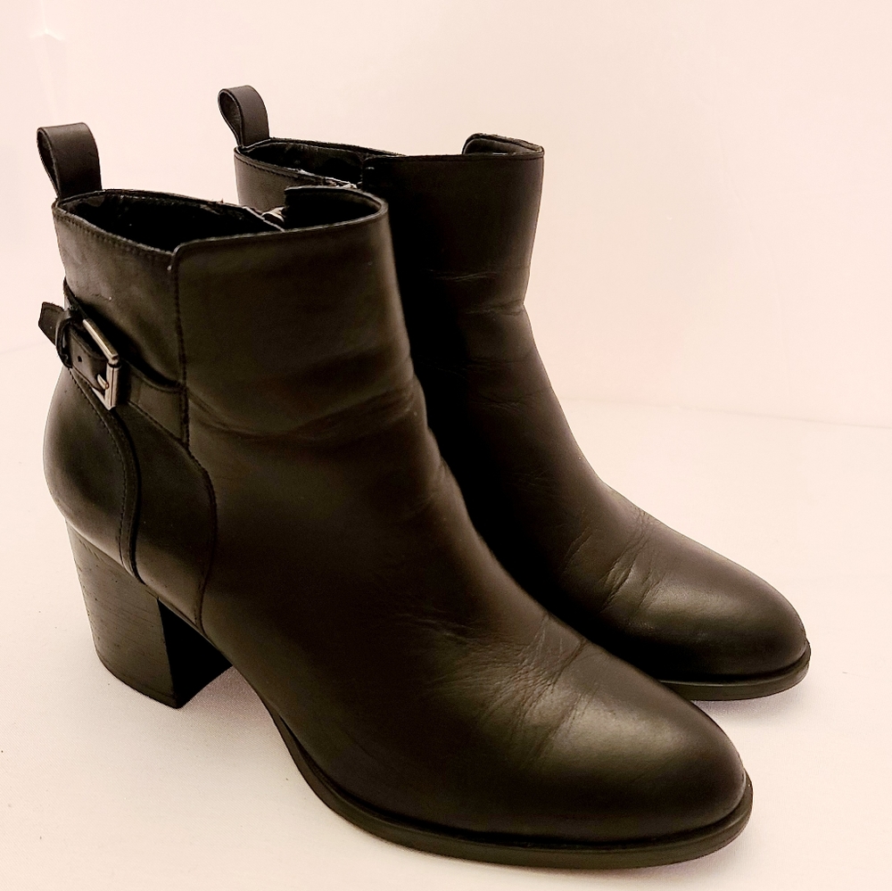 RLL black leather ankle boots